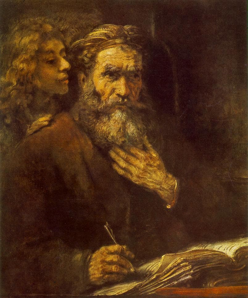 Рембрандт, «Евангелист Матфей и ангел»